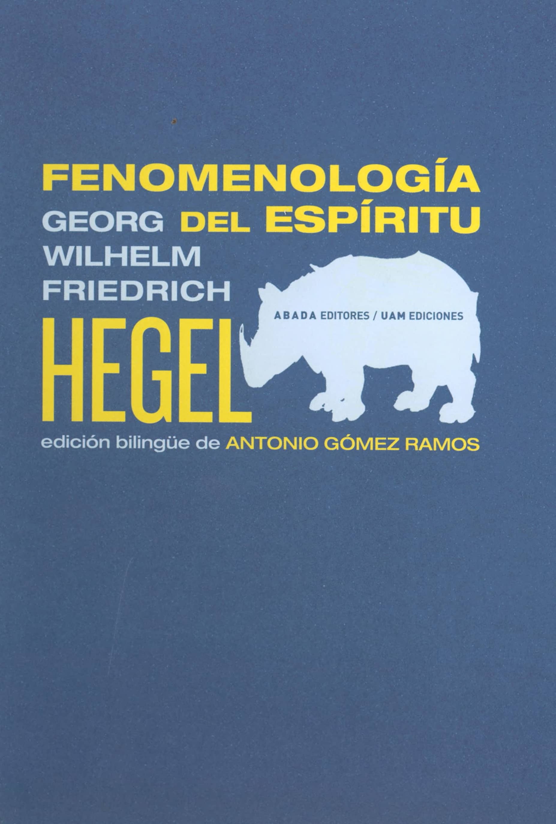 Portada Fenomenología del espíritu 