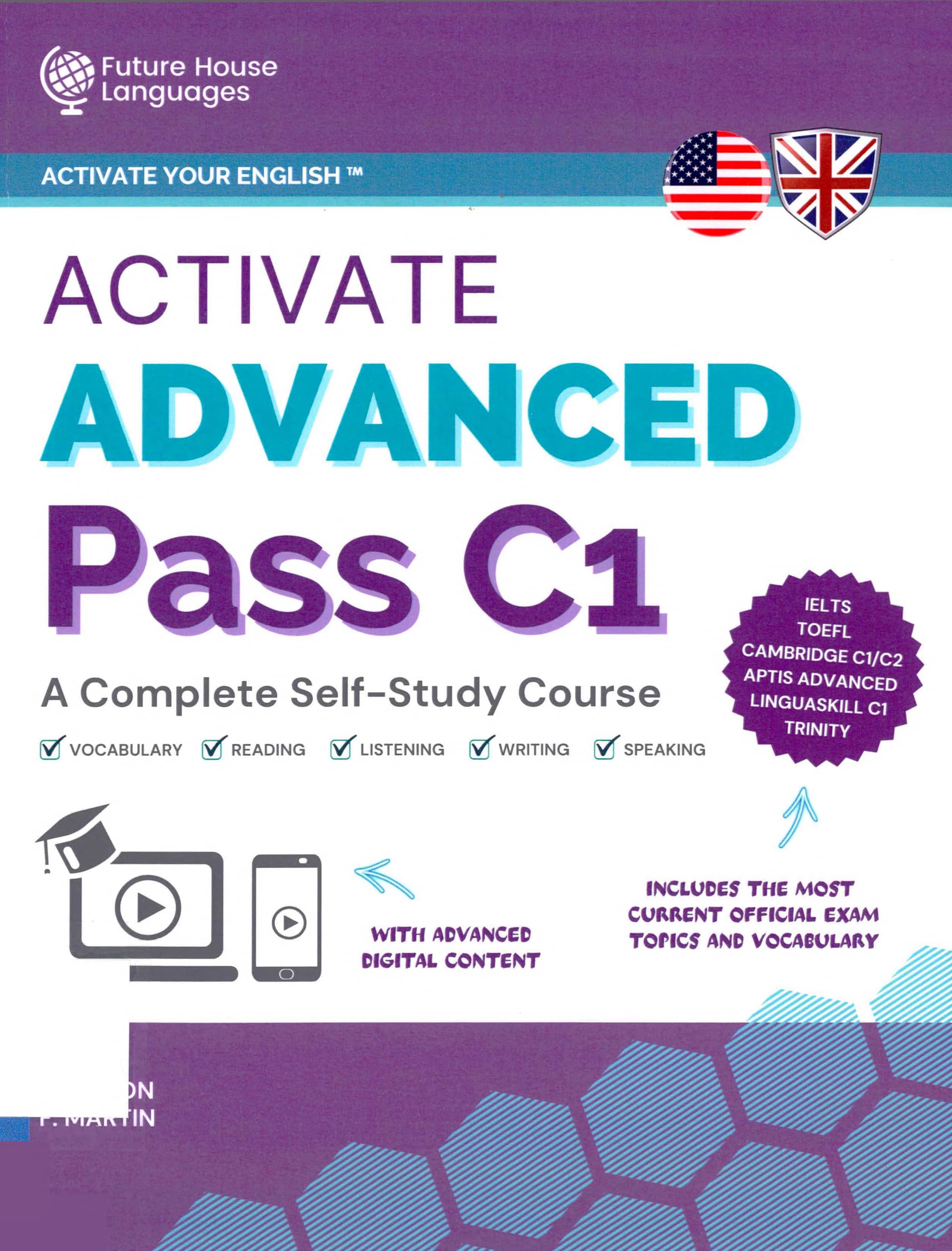 Portada Activate advanced pass C1 : a complete self-study course